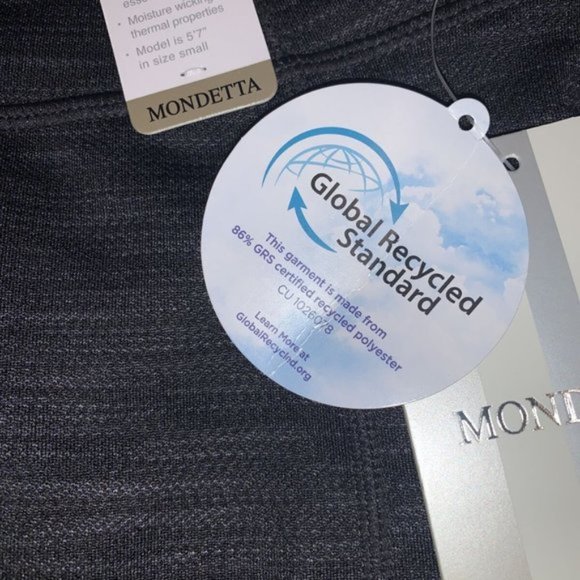 MONDETTA Women Brushed Jacquard Legging Tight -- Black Combo - Picture 7 of 10